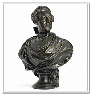 Louis XV bust statue